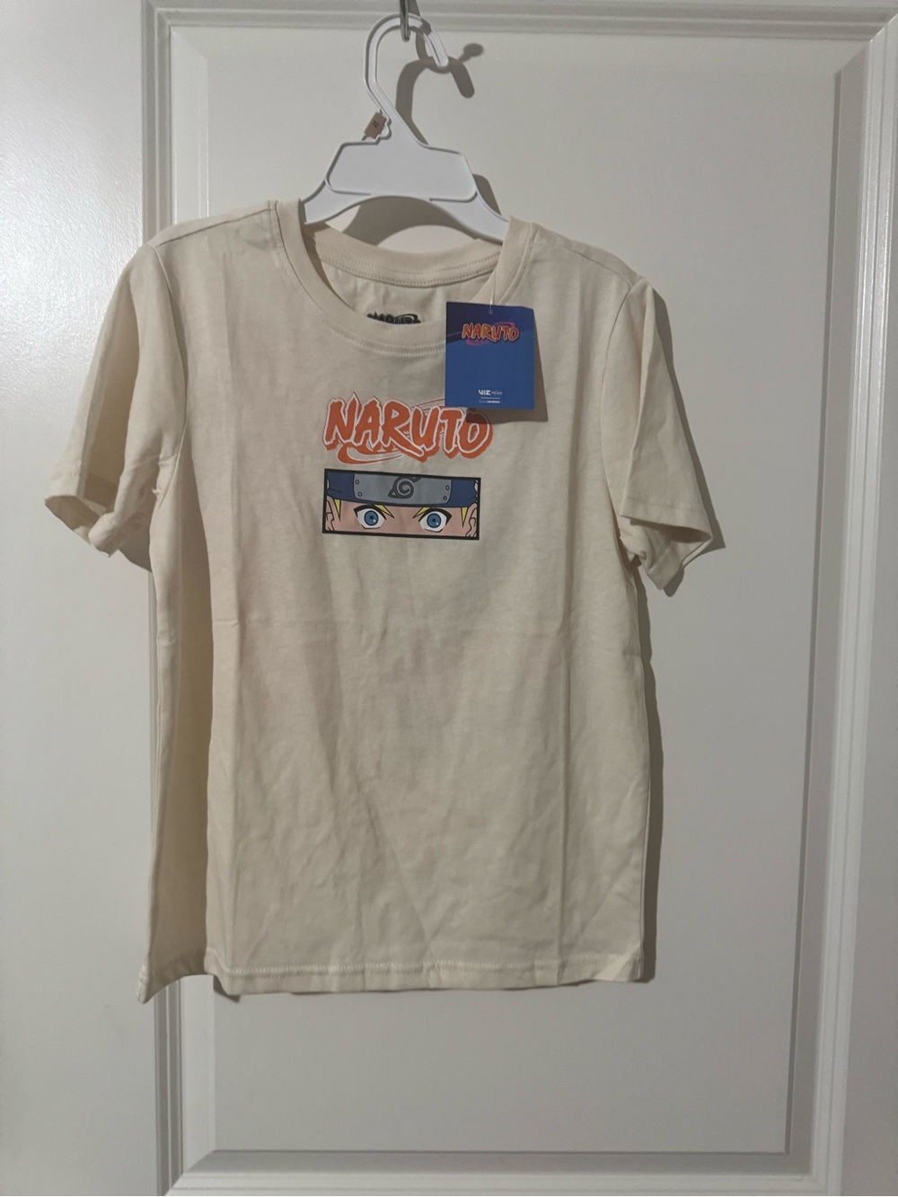 NWT boys Naruto T shirt - Cream Short Sleeve